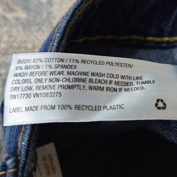 Cat & Jack straight jeans 6 slim super stretch - Picture 4 of 4